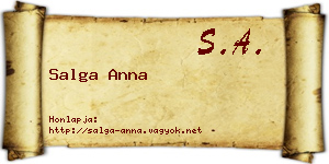 Salga Anna névjegykártya